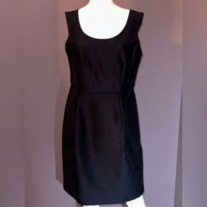 NWT Talbots Dark Blue Sleeveless Sheath Dress, Size 10